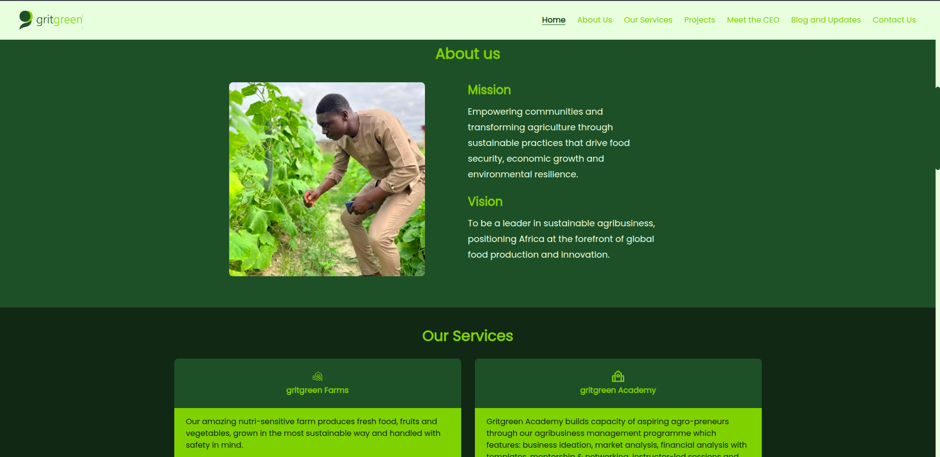 Grit Green Website