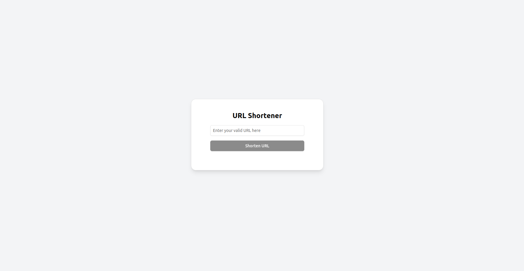 URL Shortener